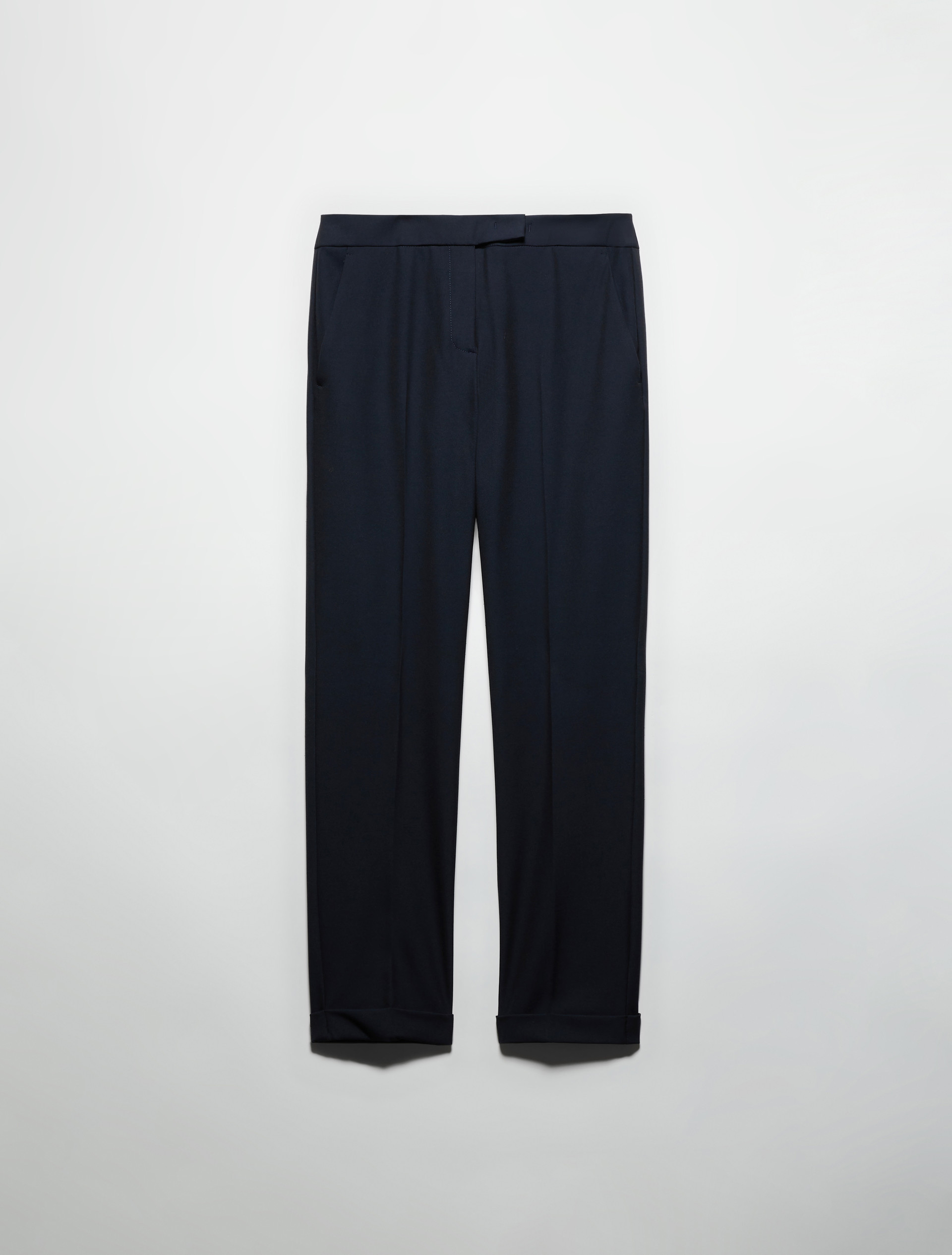 Slim trousers with turn-ups - NAVY - MAX&Co. - 5