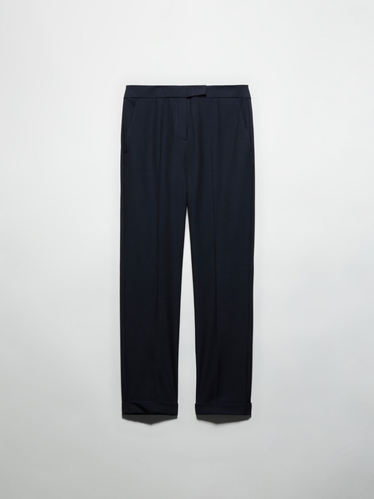 Slim trousers with turn-ups - NAVY - MAX&Co. - 5