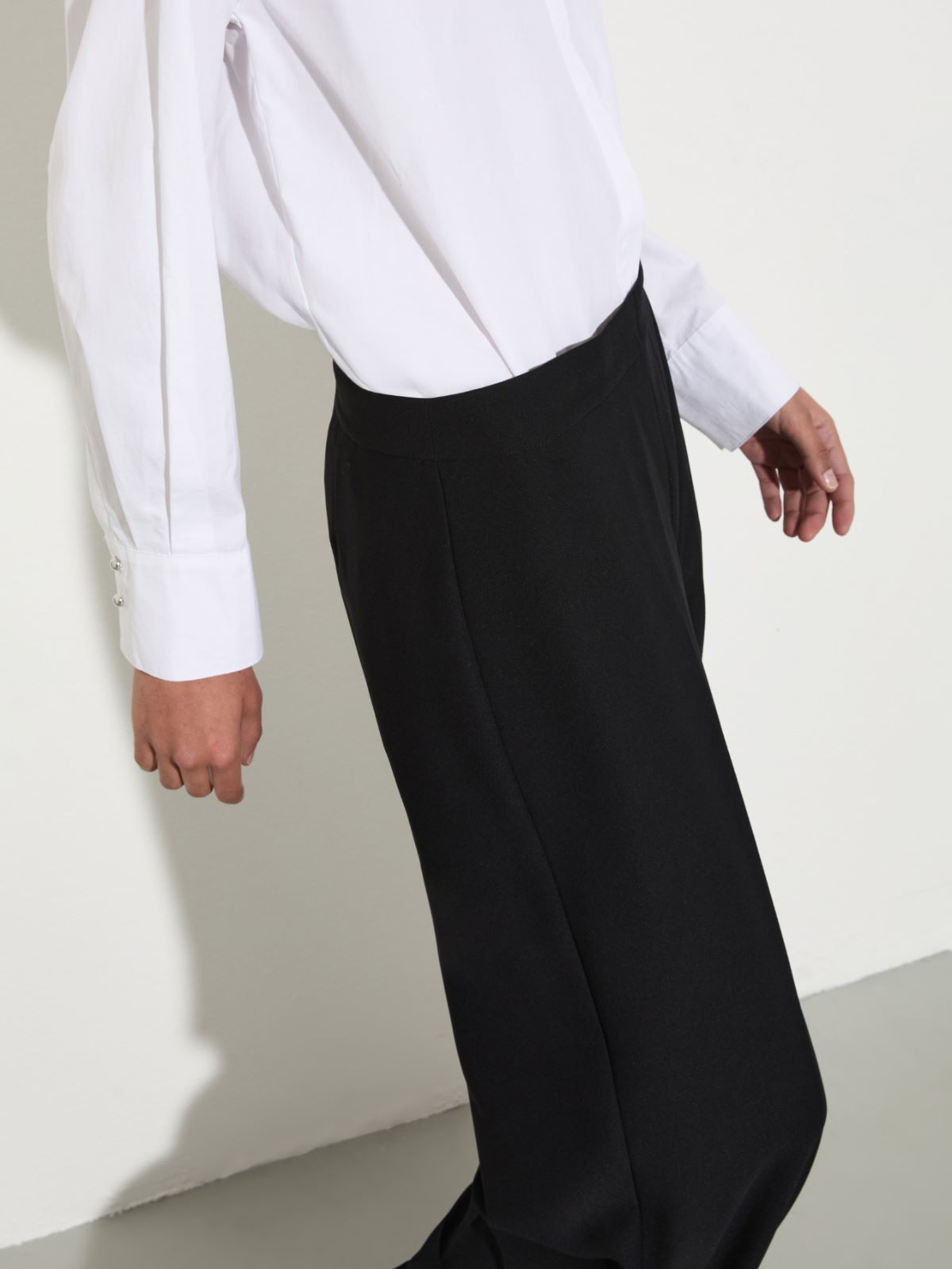 Envers satin trousers - BLACK - MAX&Co. - 3