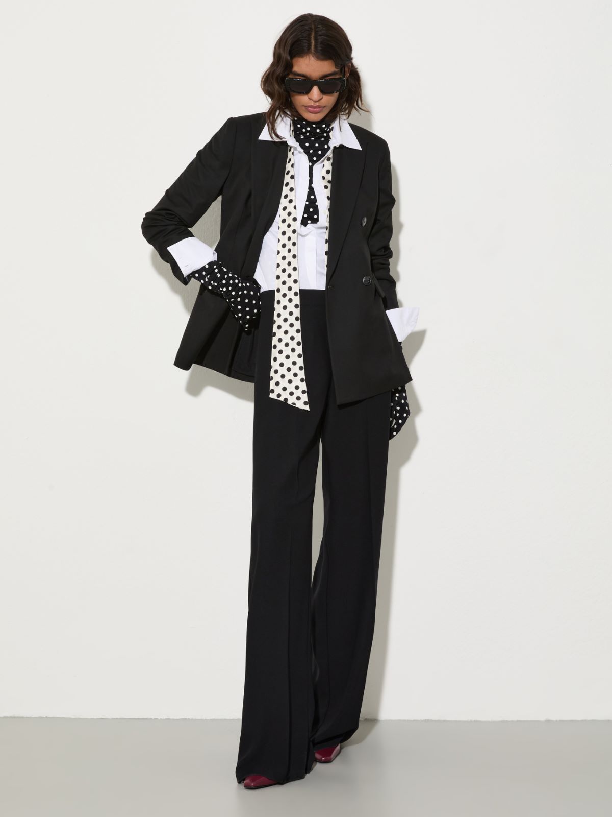 Envers satin trousers - BLACK - MAX&Co. - 4