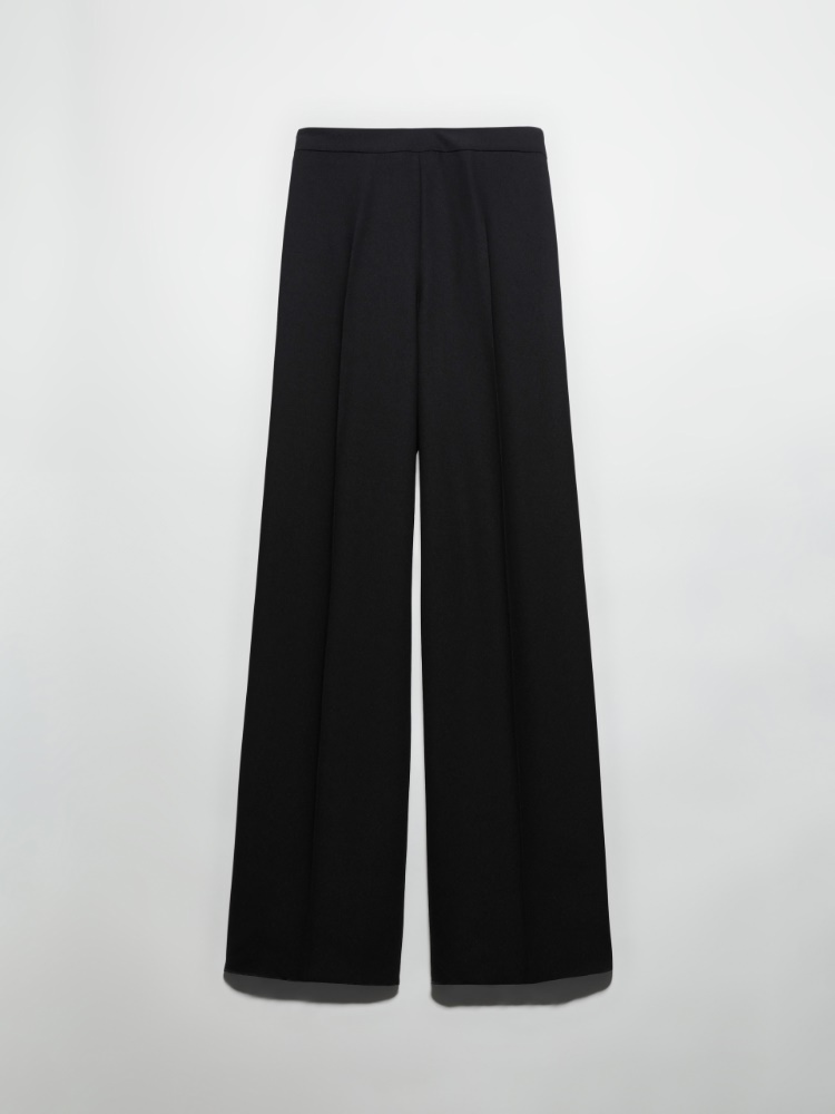 Envers satin trousers - BLACK - MAX&Co.