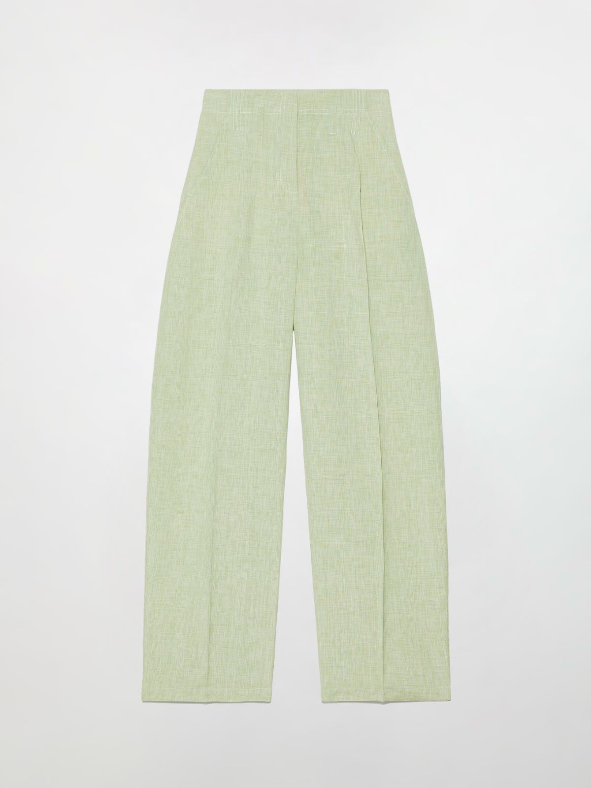 Linen blend trousers - GREEN - MAX&Co. - 5