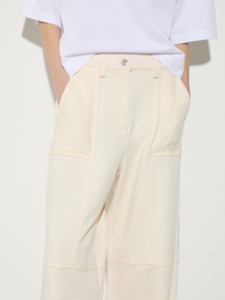 Fleece and basketweave trousers - MAX&Co. - 3