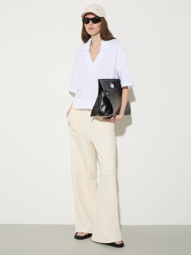 Fleece and basketweave trousers - MAX&Co. - 4