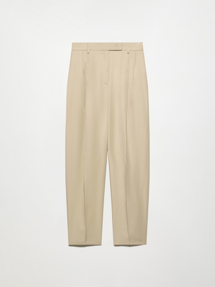 Pantaloni barrel leg fluidi - BEIGE - MAX&Co.