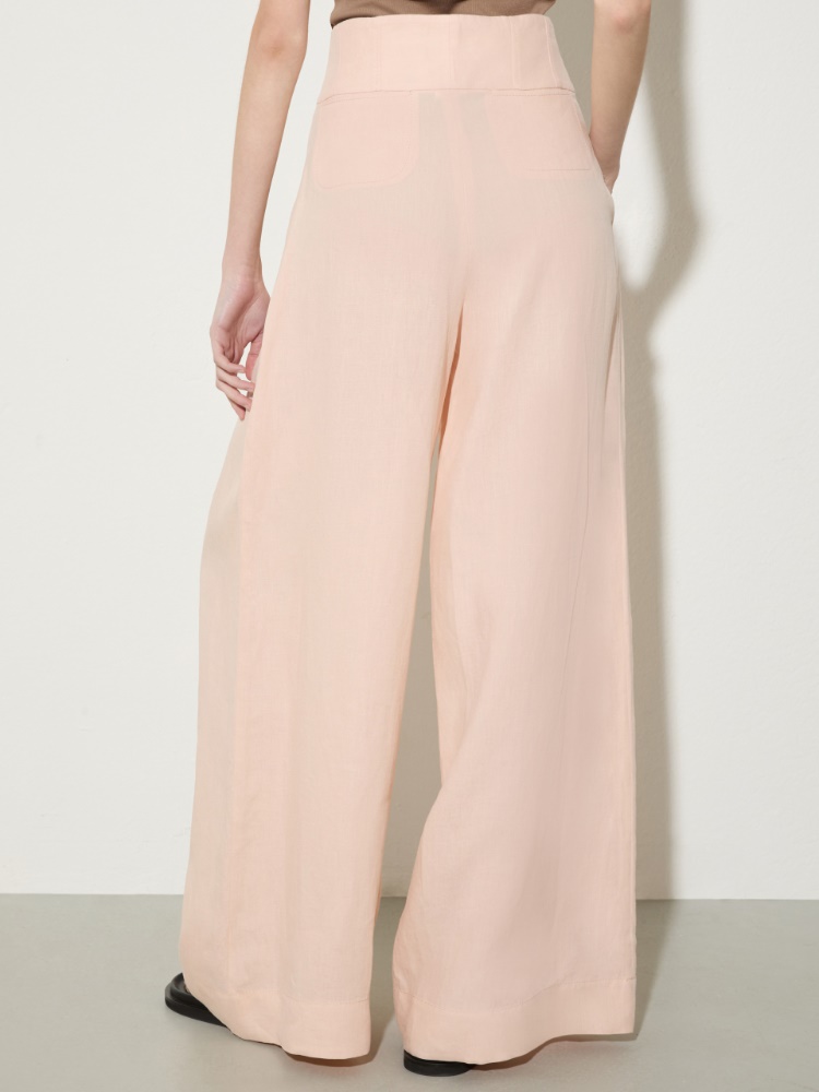 Wide-fit pure linen trousers - MAX&Co. - 2