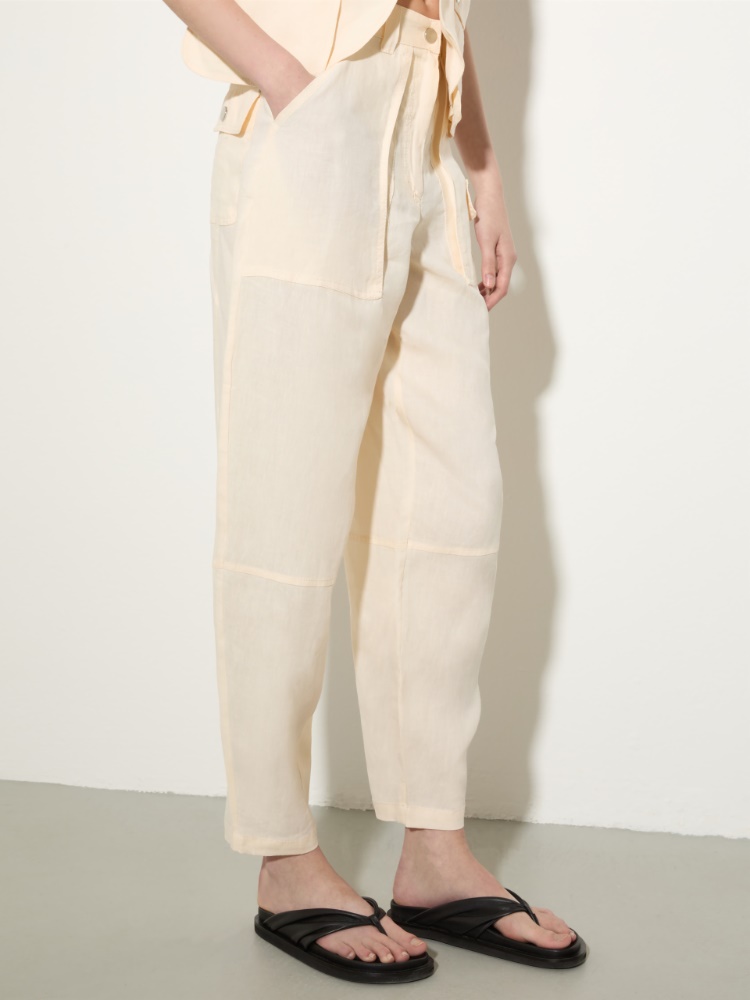 Pantaloni barrel in puro lino - MAX&Co. - 4