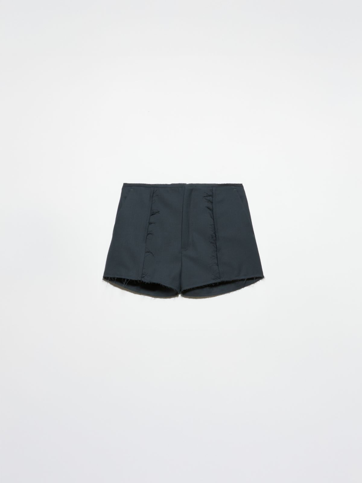 Gabardine shorts Sami Miró &Co.llaboration - DARK GREY - MAX&Co. - 5