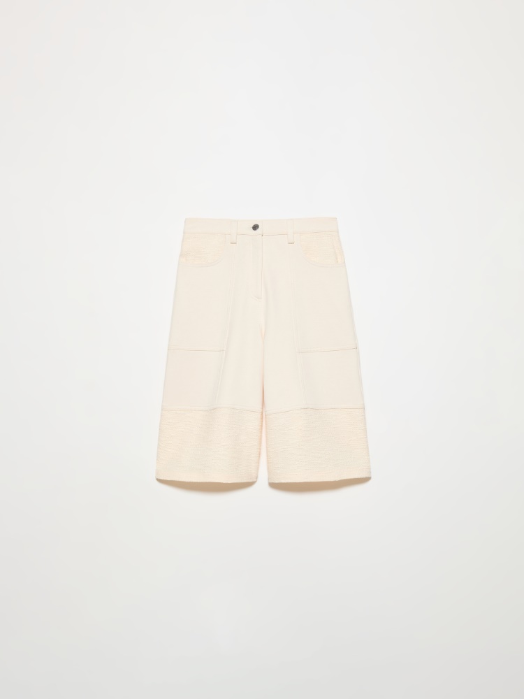 Fleece and basketweave Bermuda shorts - MAX&Co. - 5
