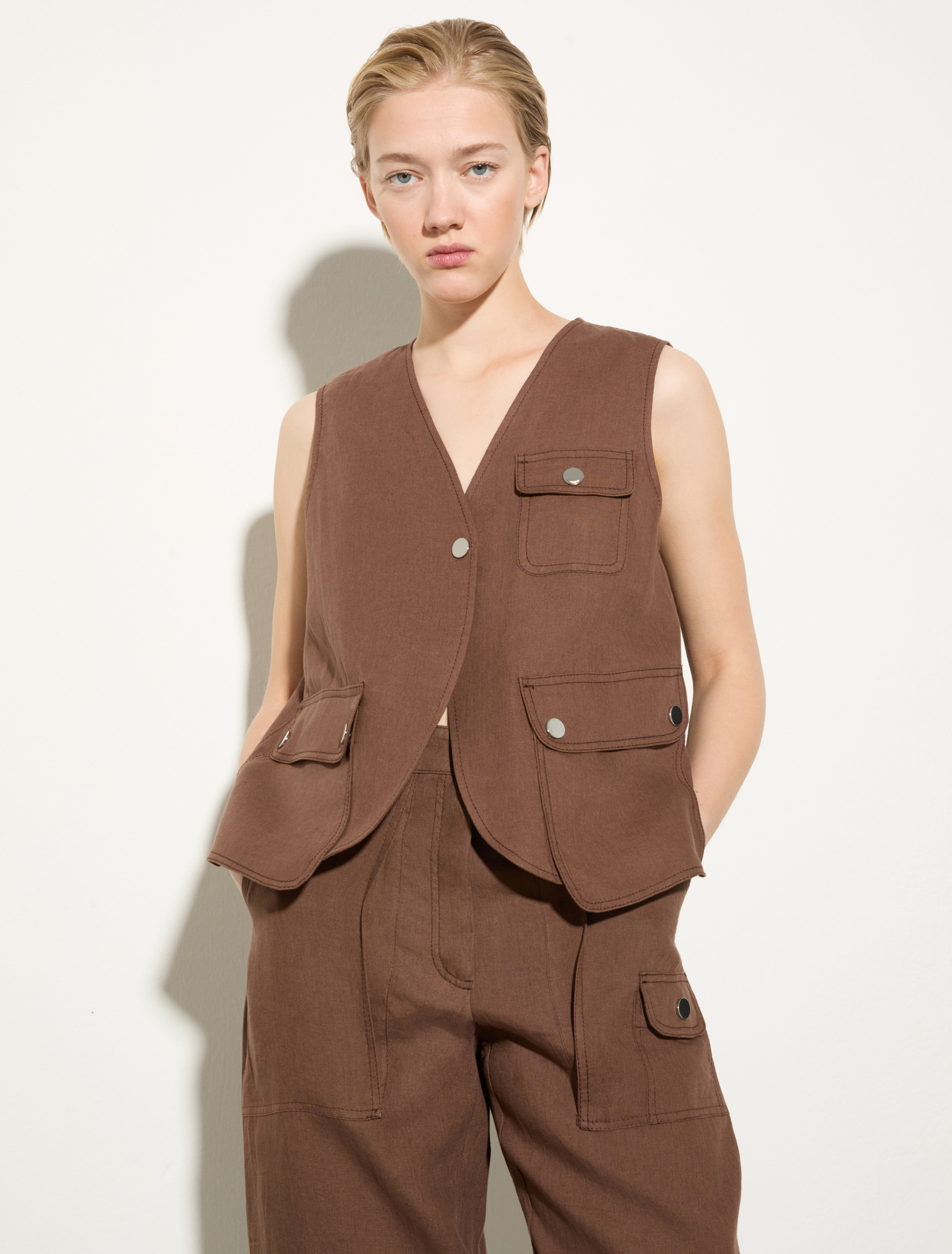 Gilet in puro lino - MAX&Co.