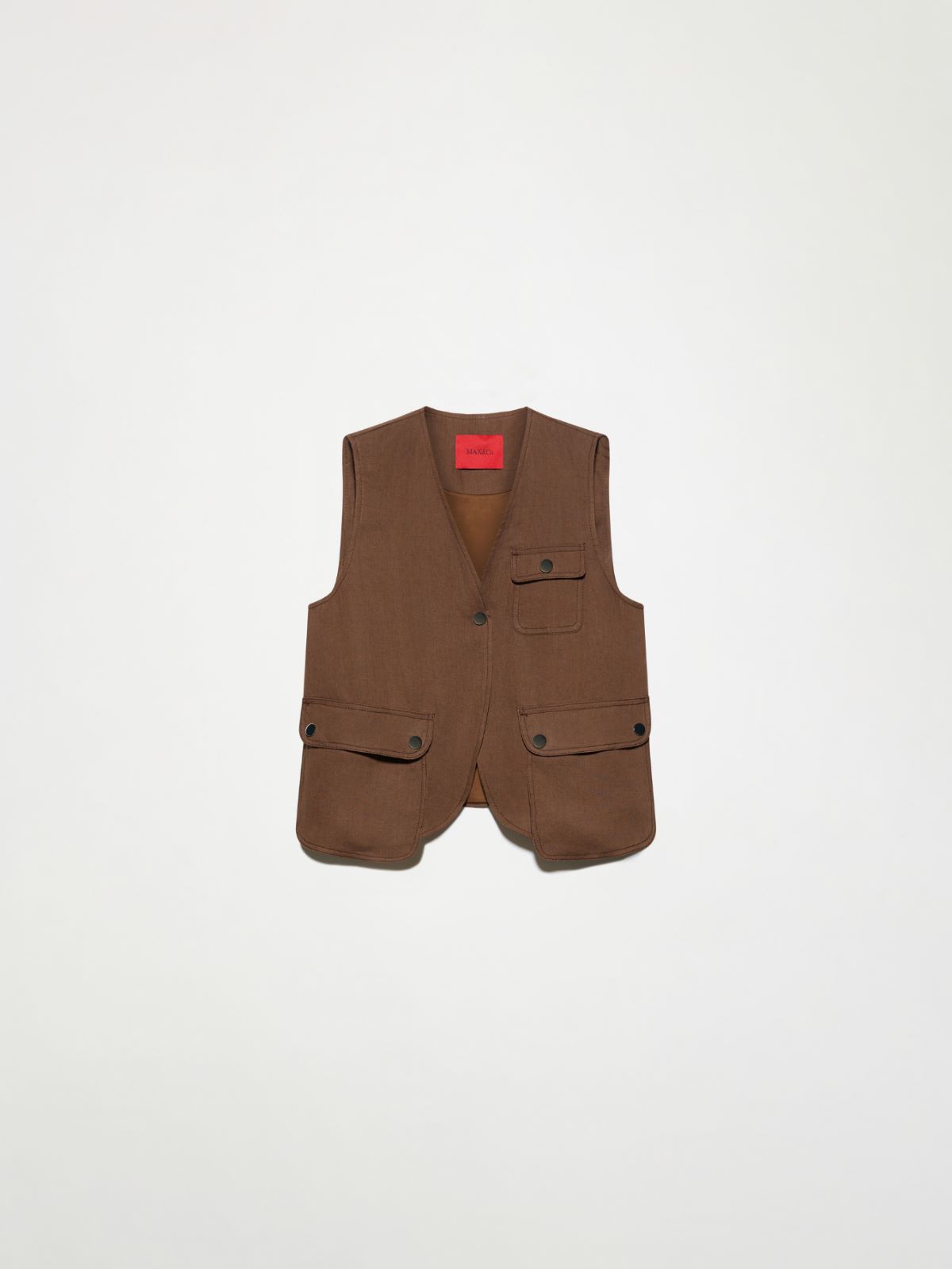 Gilet in puro lino - CAFFE` - MAX&Co.