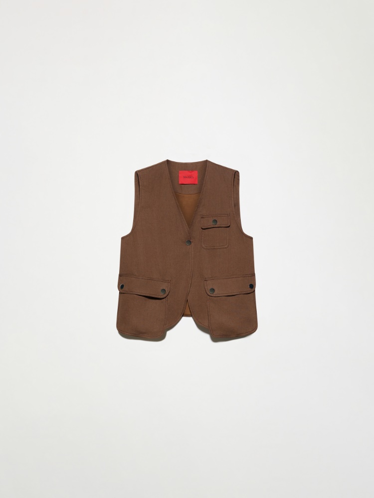 Gilet in puro lino - CAFFE` - MAX&Co.