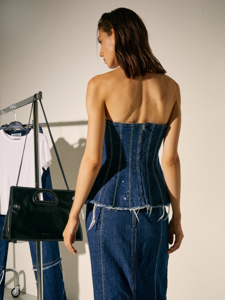 Denim corset Sami Miró &Co.llaboration - MAX&Co. - 2