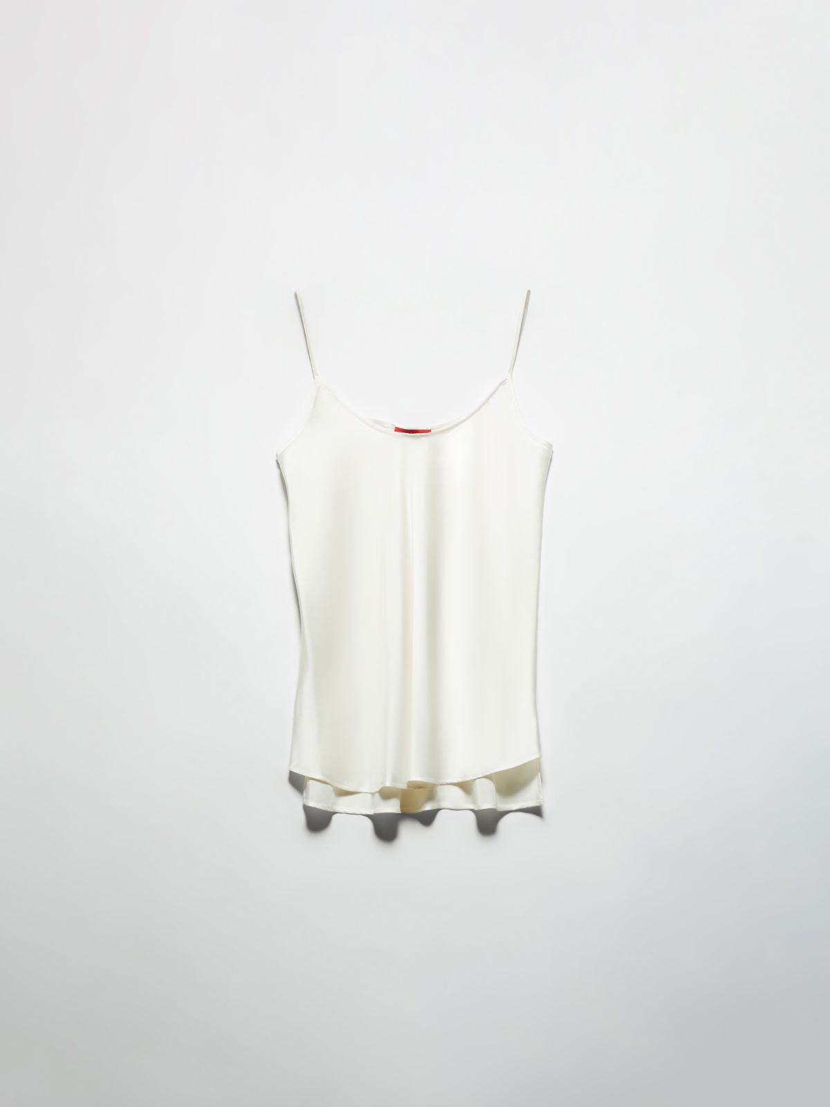 Silk-satin top - WHITE - MAX&Co. - 5