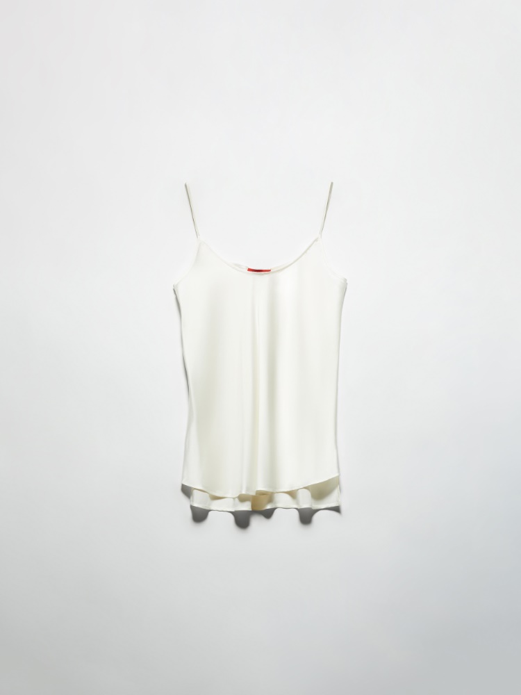 Silk-satin top - WHITE - MAX&Co.