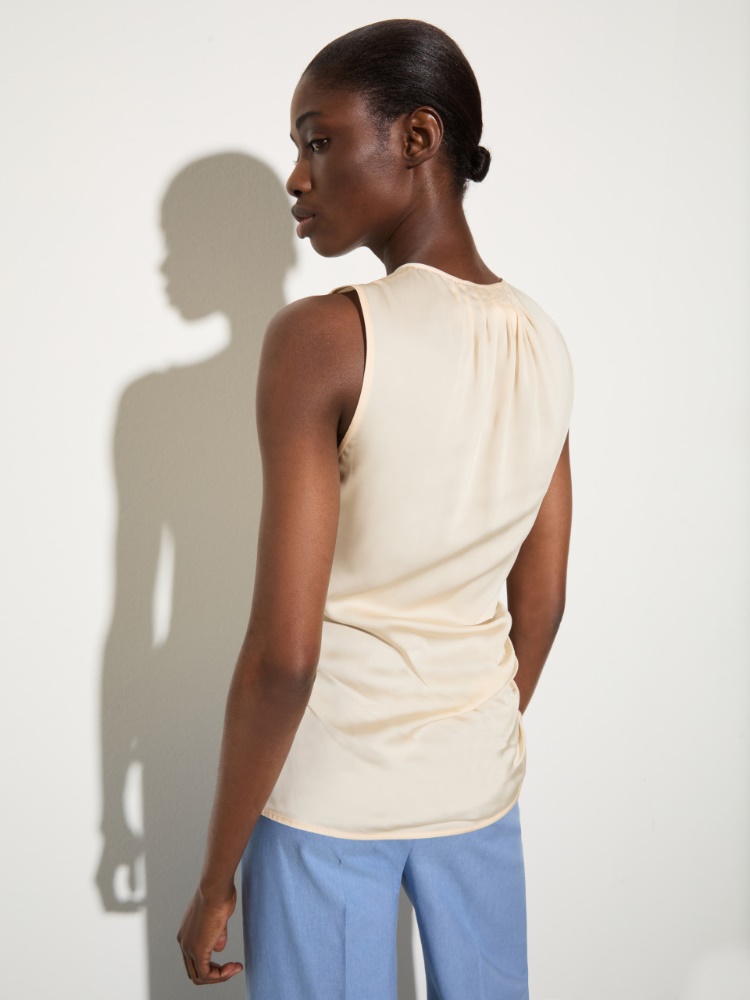 Top aus Satin mit Drapierungen - MAX&Co. - 2