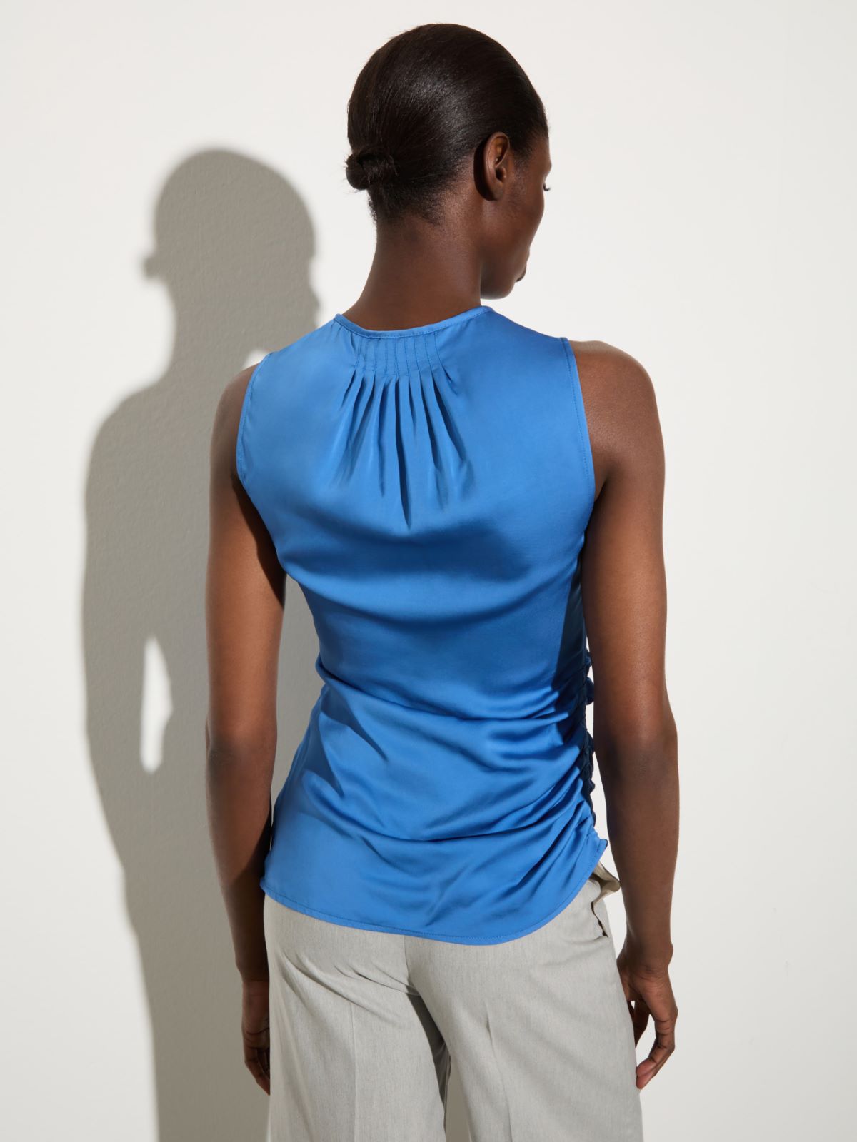 Satin top with draping - AVIO - MAX&Co. - 2