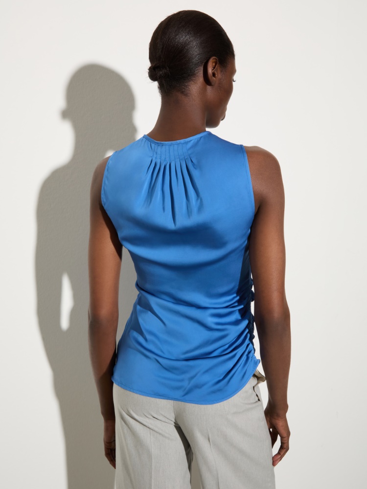 Top aus Satin mit Drapierungen - MAX&Co. - 2