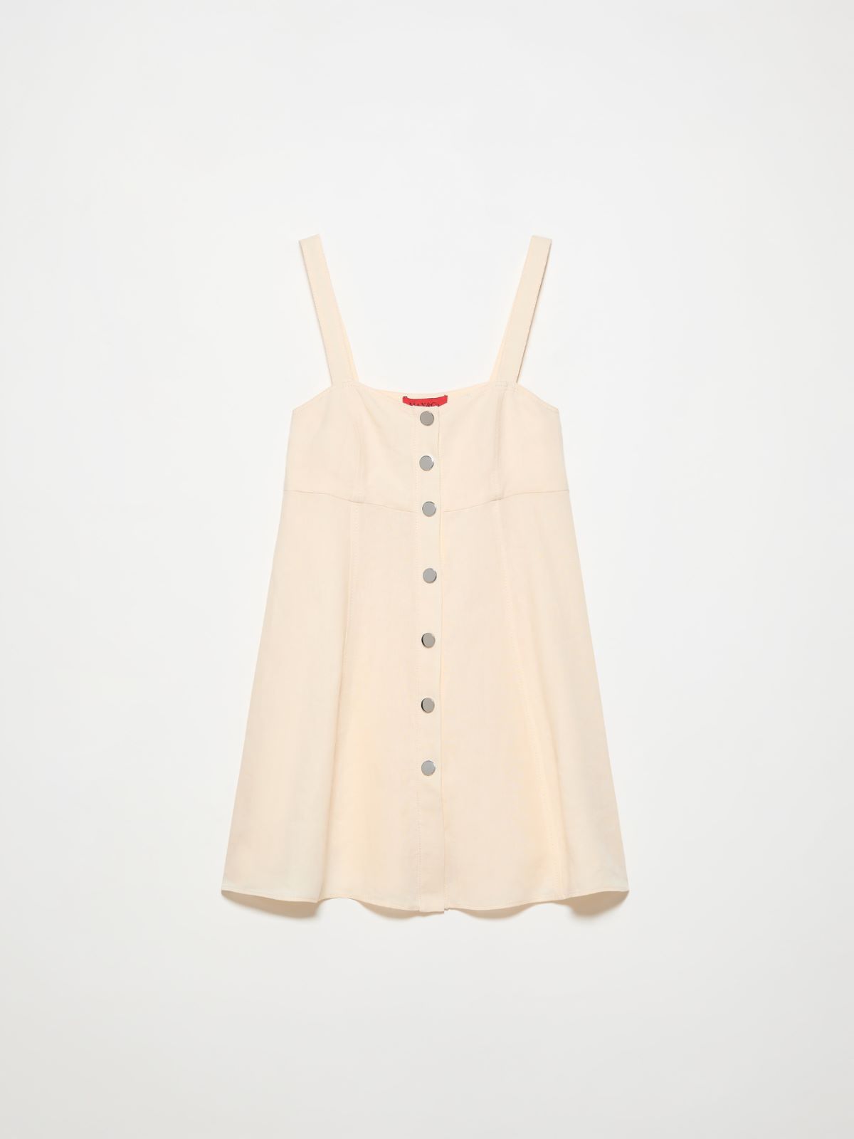 Top fit & flare de puro lino - LECHE - MAX&Co.