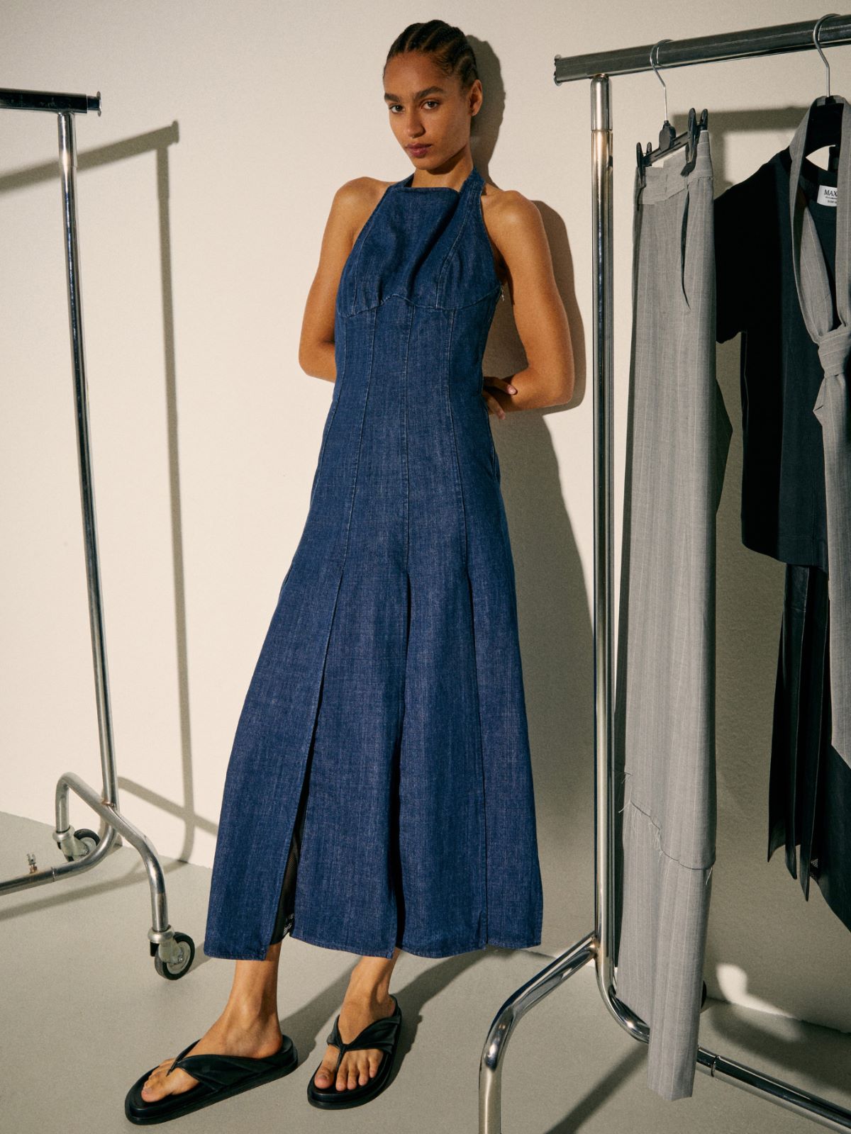 Abito in denim Sami Miró &Co.llaboration - BLU NOTTE - MAX&Co.