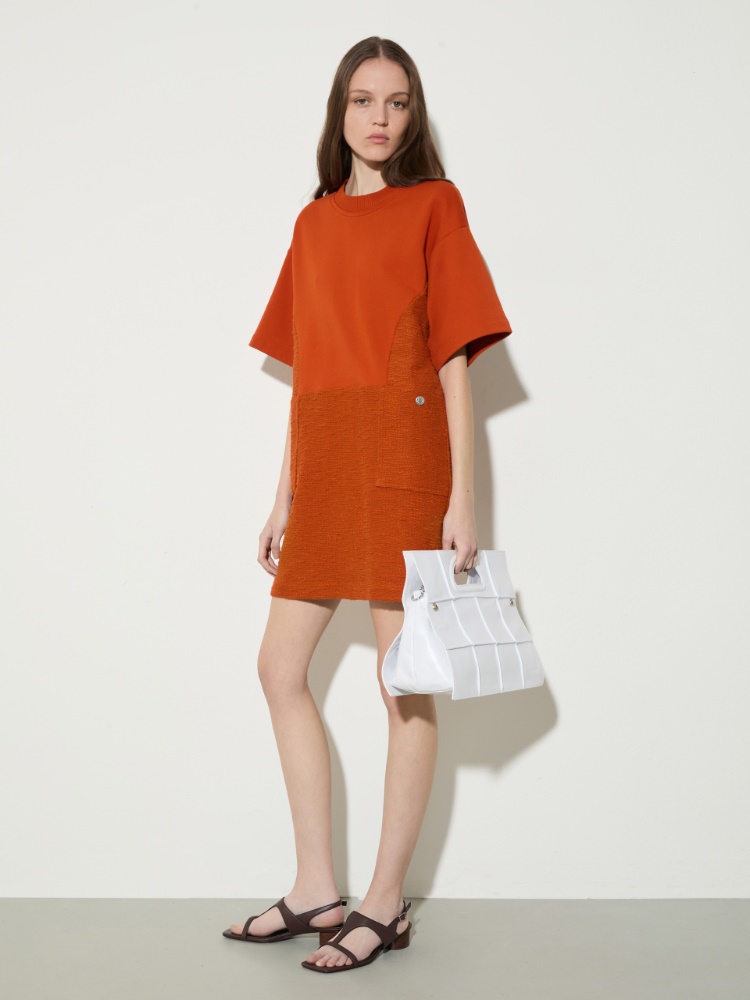 Fleece and basketweave dress - MAX&Co. - 4