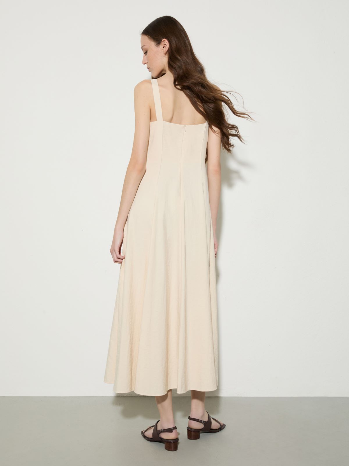 Fluid nylon princess dress - MILK - MAX&Co.