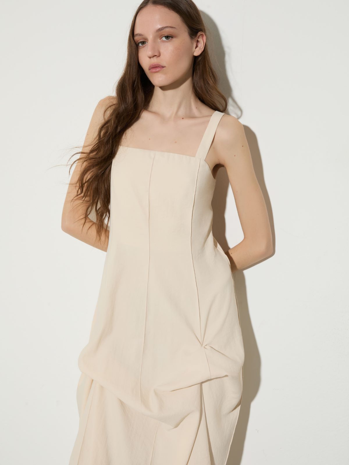 Fluid nylon princess dress - MILK - MAX&Co.