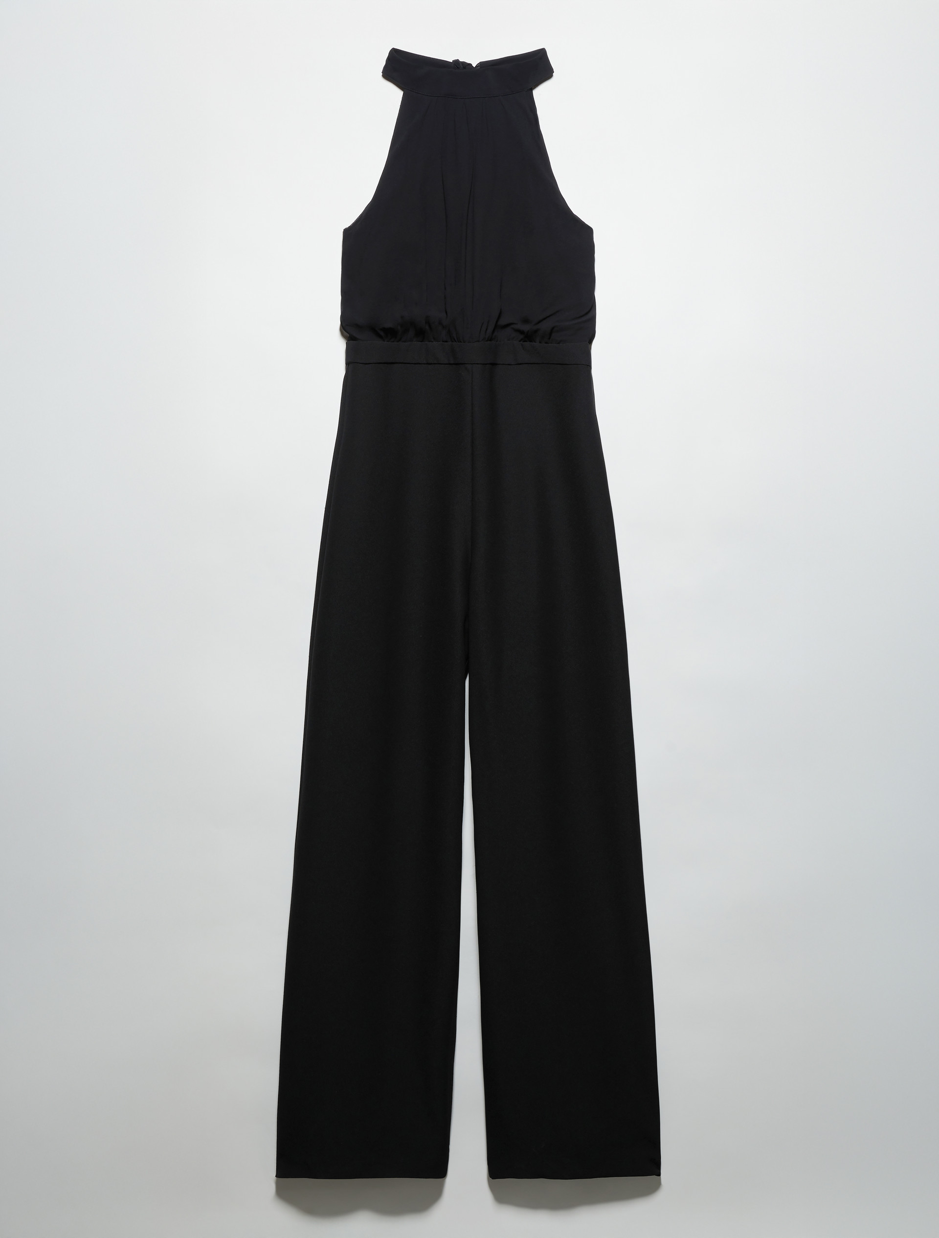 Jumpsuit in envers satin and georgette - BLACK - MAX&Co. - 5