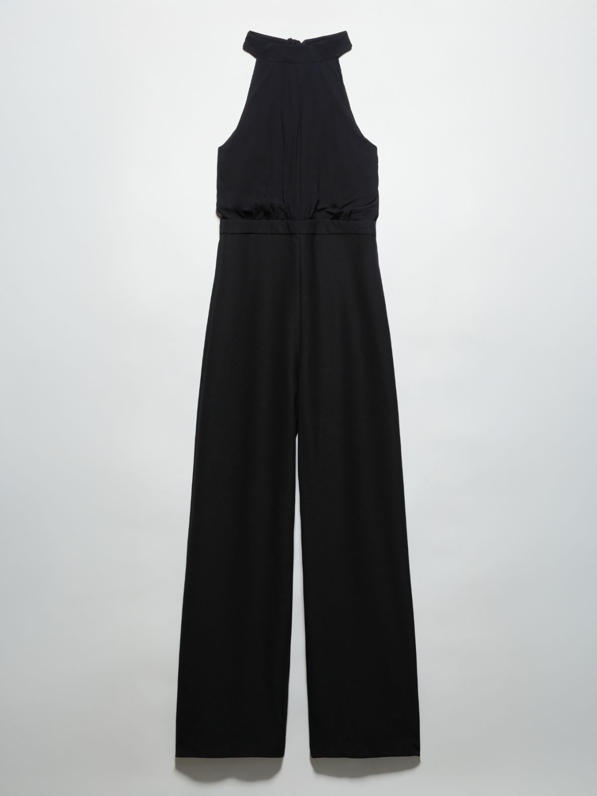 Jumpsuit in envers satin and georgette - BLACK - MAX&Co. - 5