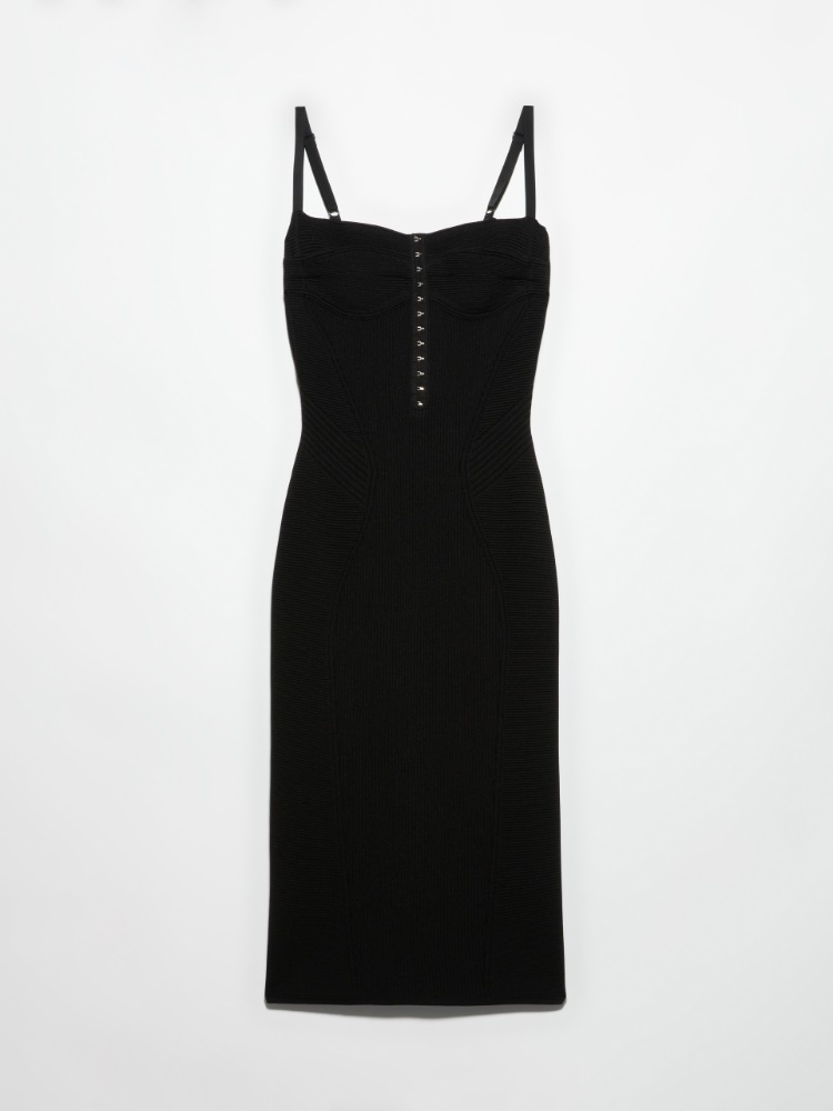 Knit dress Sami Miró &Co.llaboration - BLACK - MAX&Co.