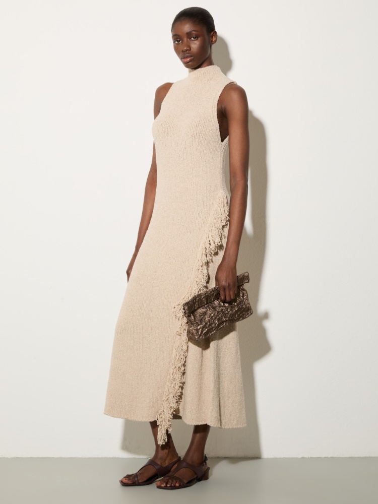 Knit midi dress with fringe - MAX&Co. - 4