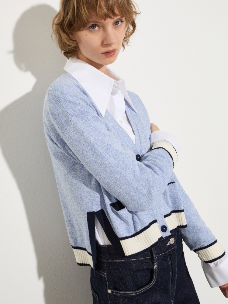 Mouliné yarn cardigan - MAX&Co. - 3