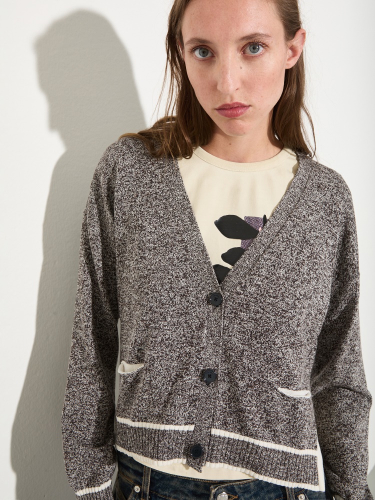 Mouliné yarn cardigan - MAX&Co. - 3