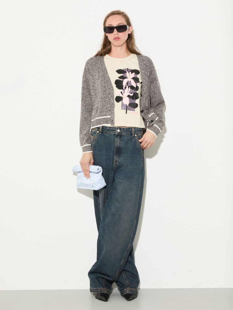 Mouliné yarn cardigan - MAX&Co. - 5