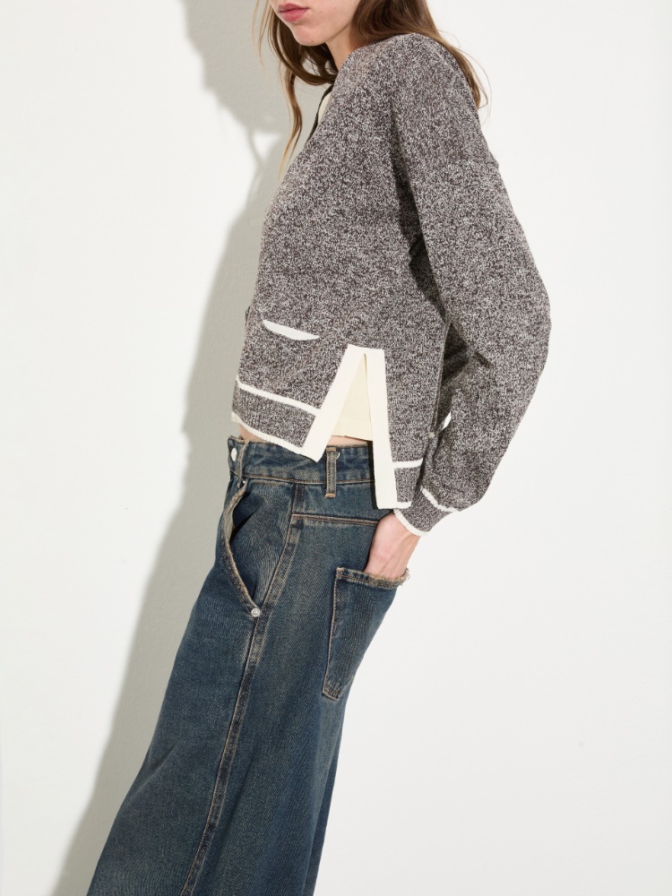 Mouliné yarn cardigan - MAX&Co. - 4