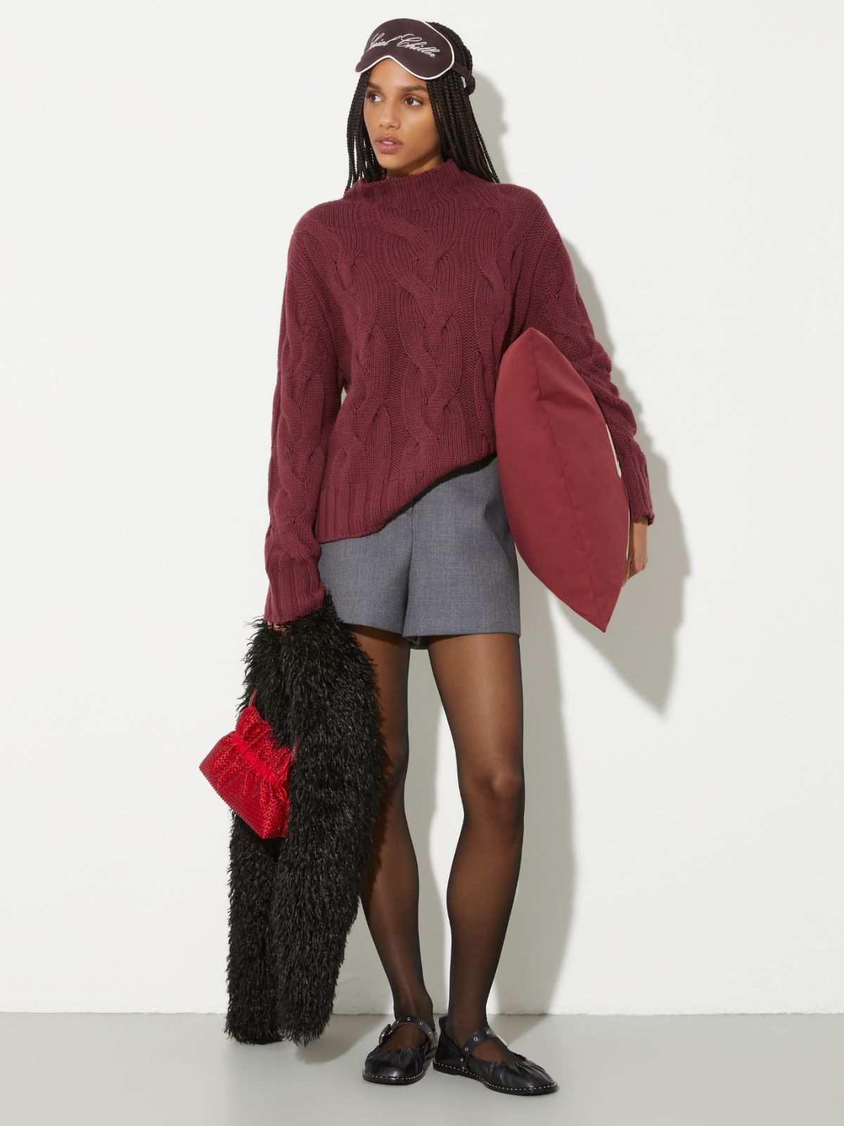 P. Terzini &Co.llaboration jumper - BORDEAUX - MAX&Co. - 4