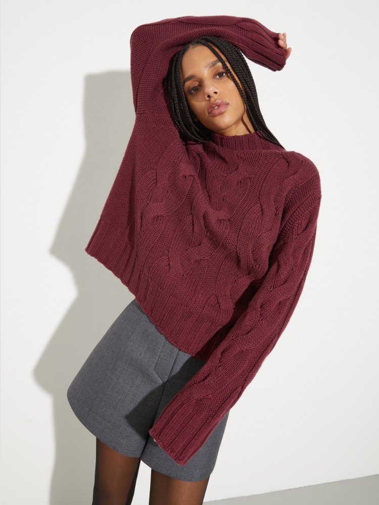 P. Terzini &Co.llaboration jumper P. Terzini &Co.llaboration jumper - BORDEAUX - MAX&Co.