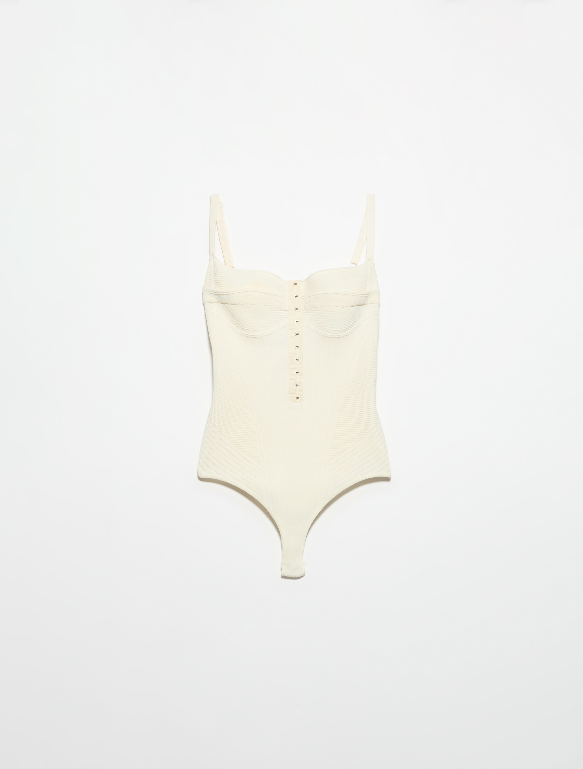 Knit bodysuit Sami Miró &Co.llaboration, white | MAX&Co. Knit bodysuit Sami Miró &Co.llaboration - WHITE - MAX&Co. - 5