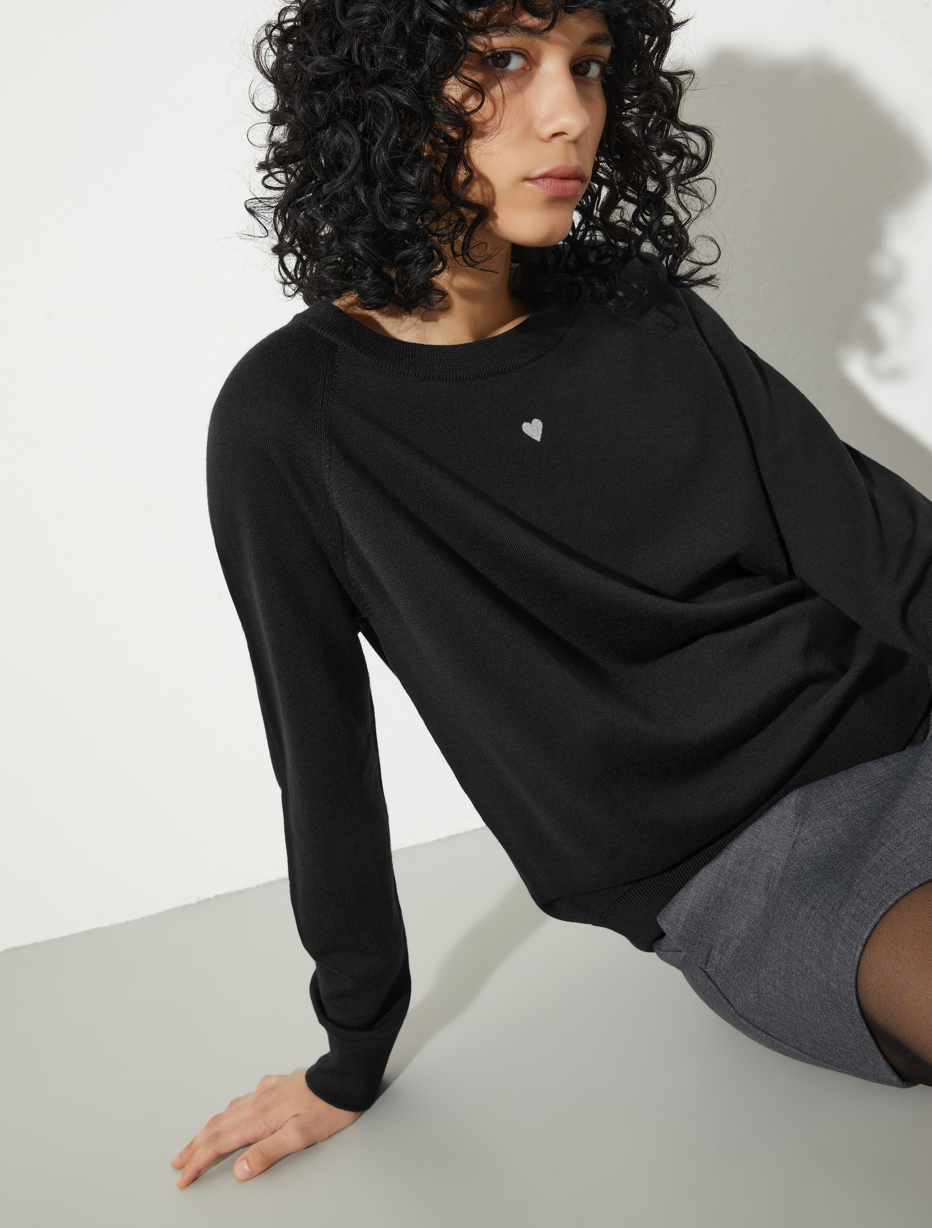 Pure merino wool jumper - BLACK - MAX&Co. - 3