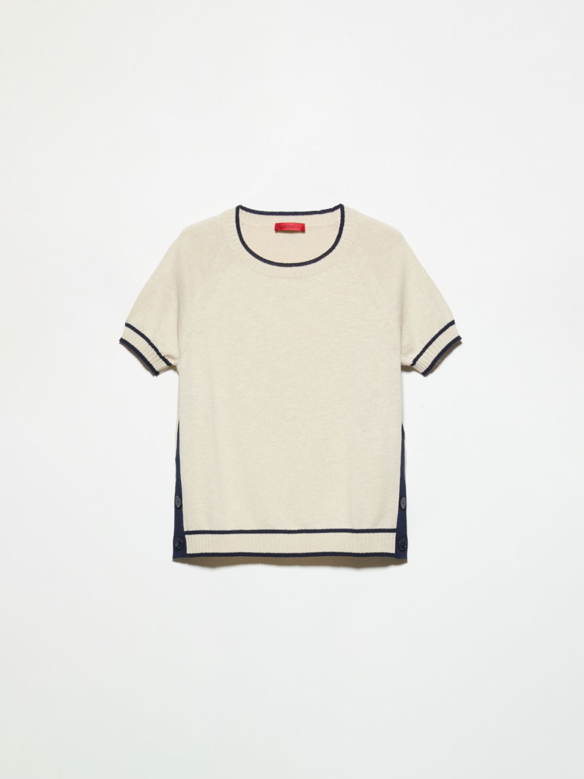 Mouliné knit T-shirt - BEIGE - MAX&Co.
