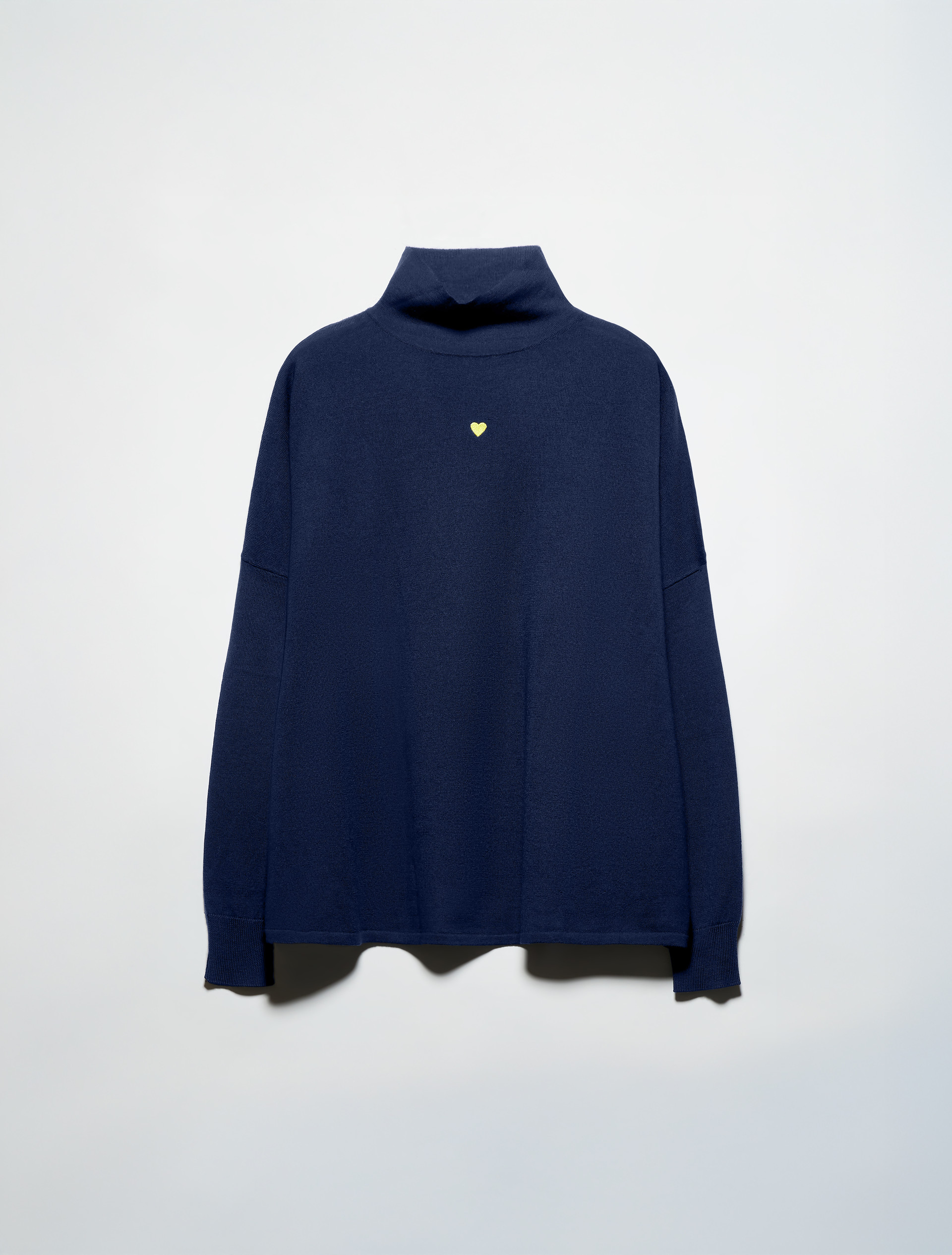 Pure Merino wool polo neck - NAVY - MAX&Co. - 5