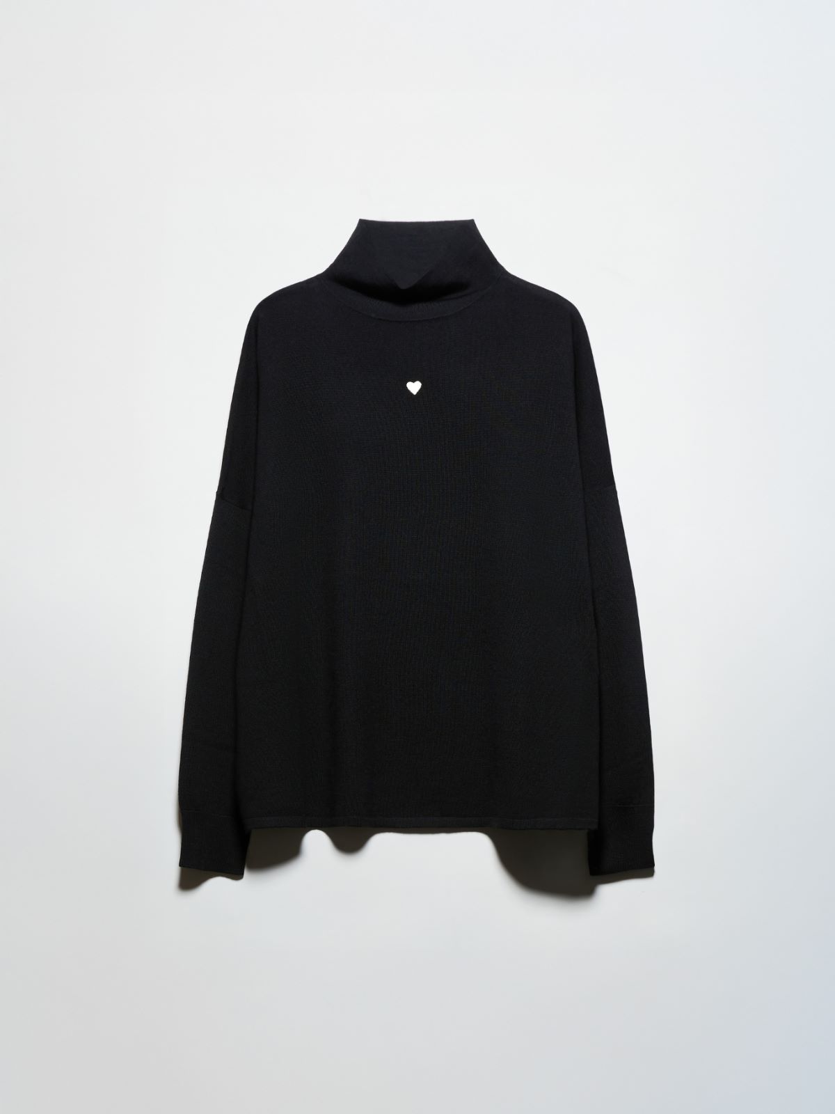 Pure Merino wool polo neck - BLACK - MAX&Co. - 5