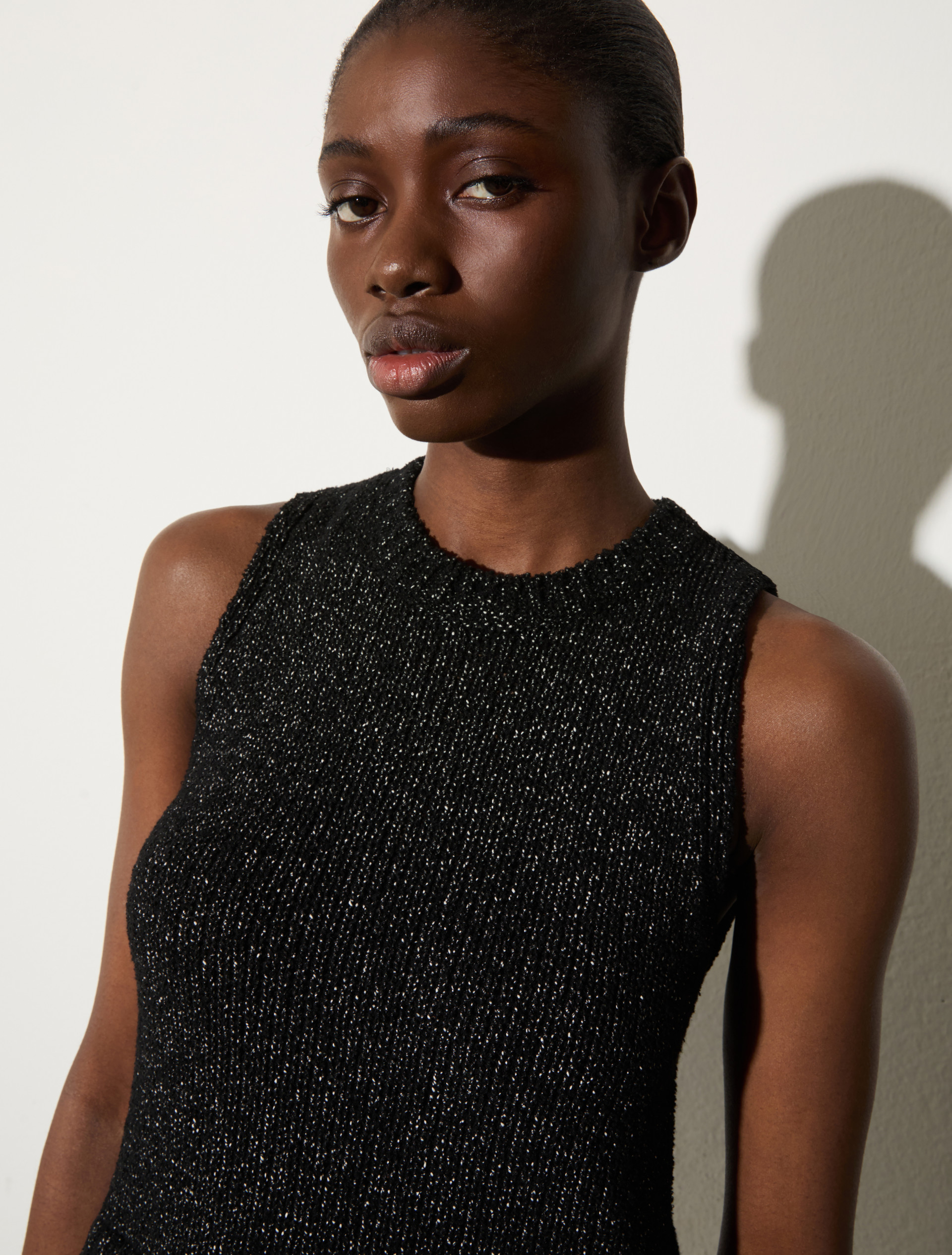 Bouclé knit top, black | MAX&Co. Bouclé knit top - BLACK - MAX&Co. - 3