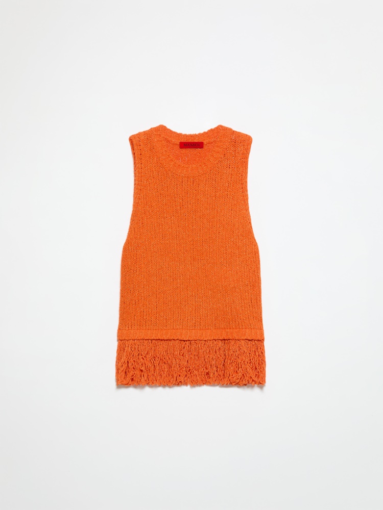 Top in maglia bouclé - ARANCIO - MAX&Co.