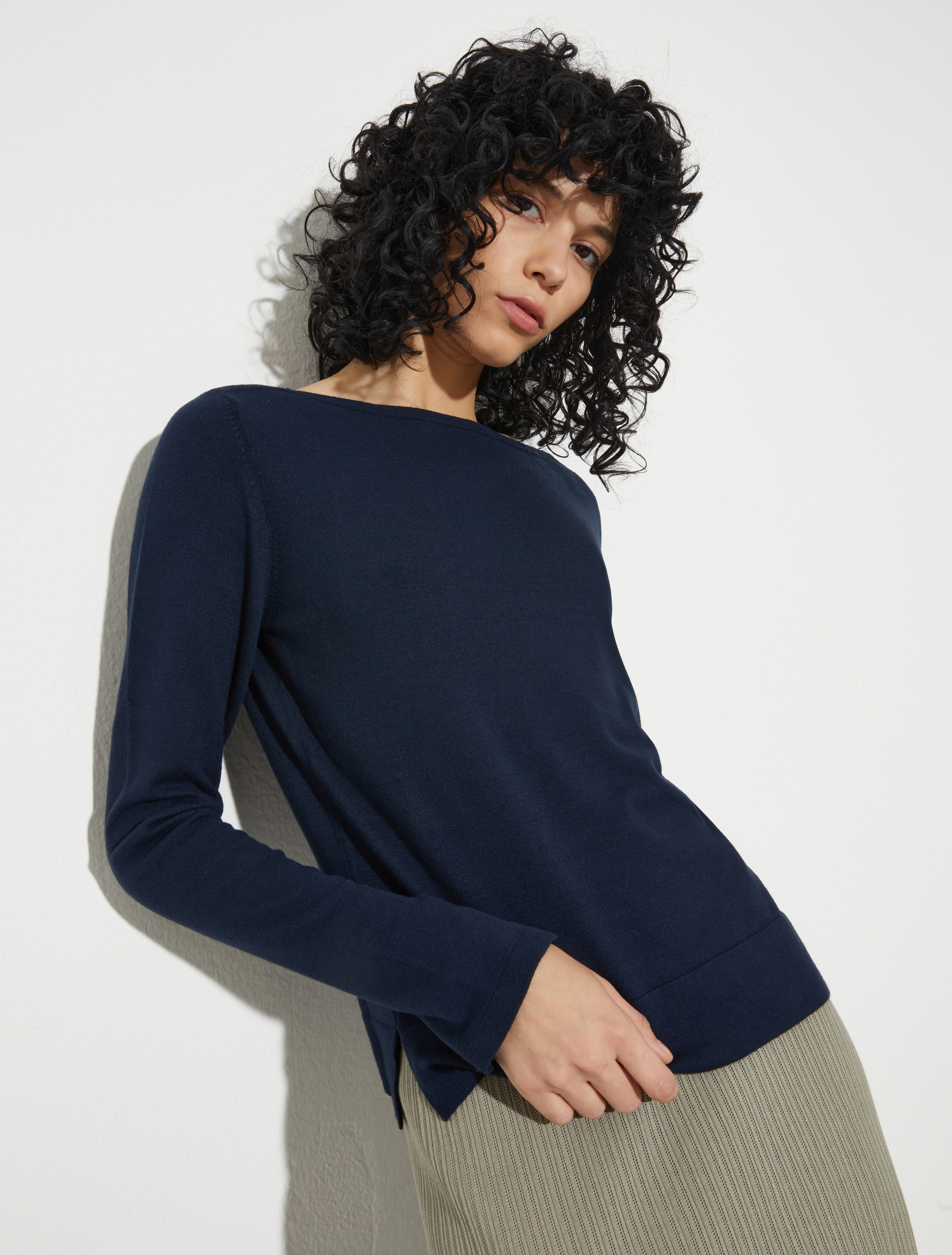 Boat-neck jumper - DEEP BLUE - MAX&Co.
