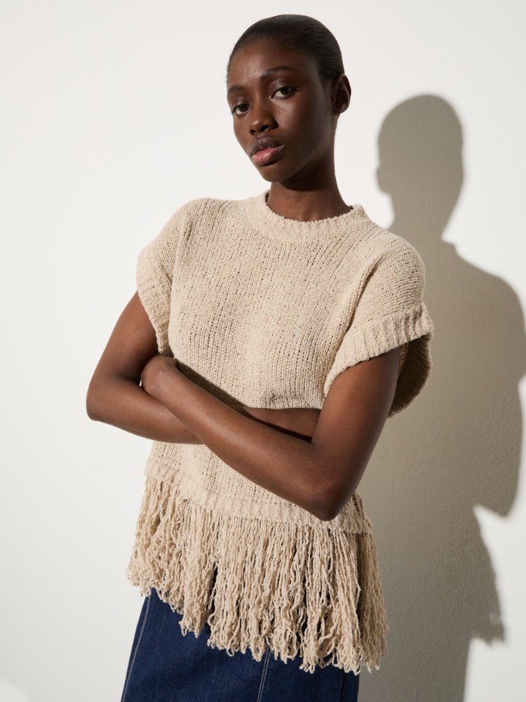 Jersey de bouclé con flecos - MAX&Co.