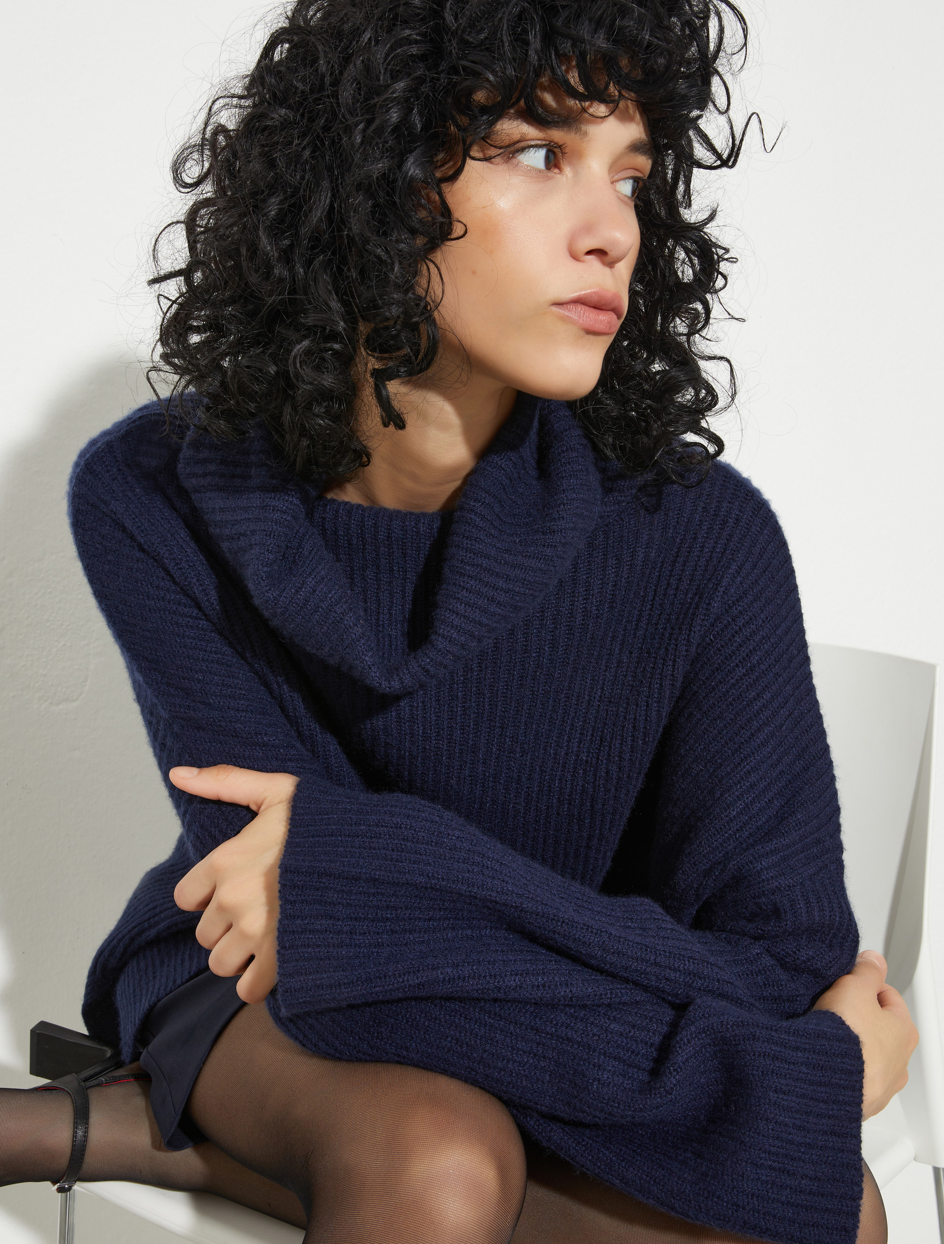 Pure cashmere polo neck - ULTRAMARINE - MAX&Co. - 3