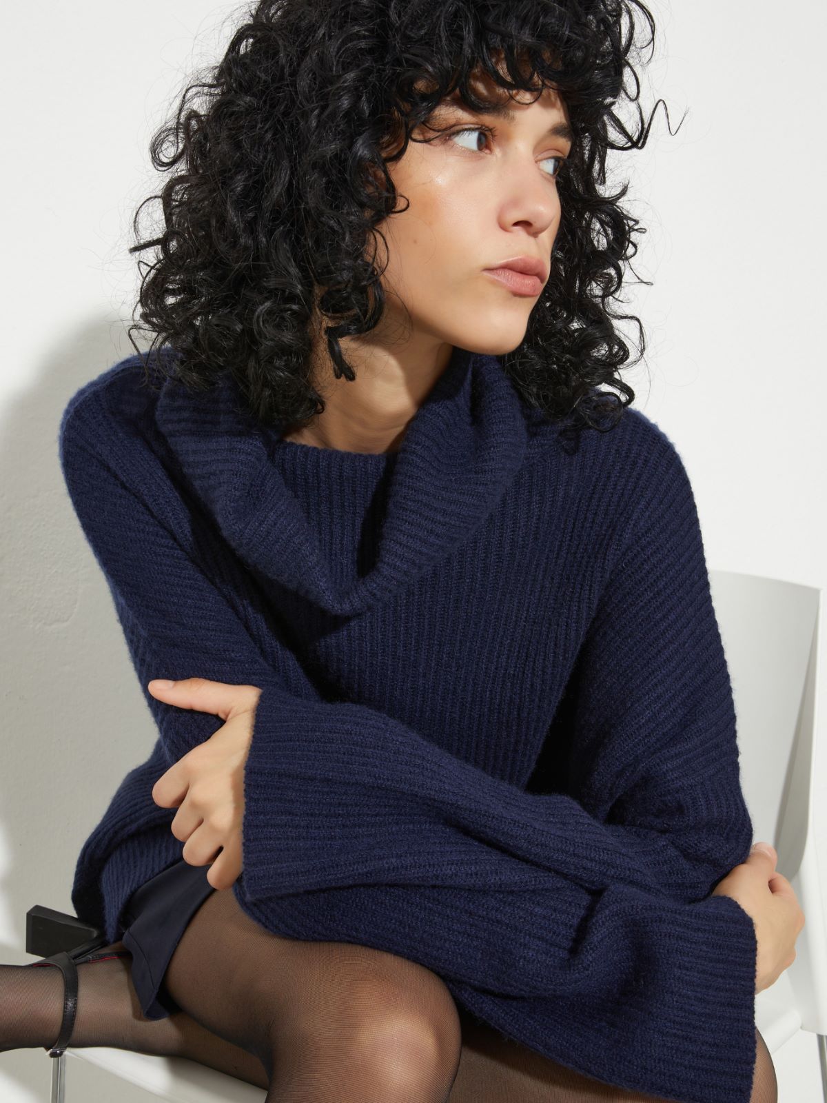 Pure cashmere polo neck - ULTRAMARINE - MAX&Co. - 3