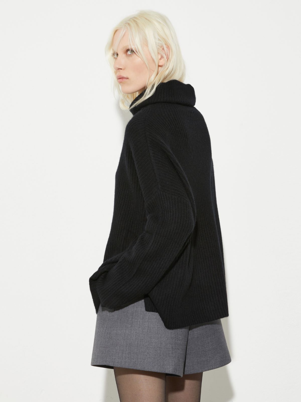 Pure cashmere polo neck - BLACK - MAX&Co. - 2