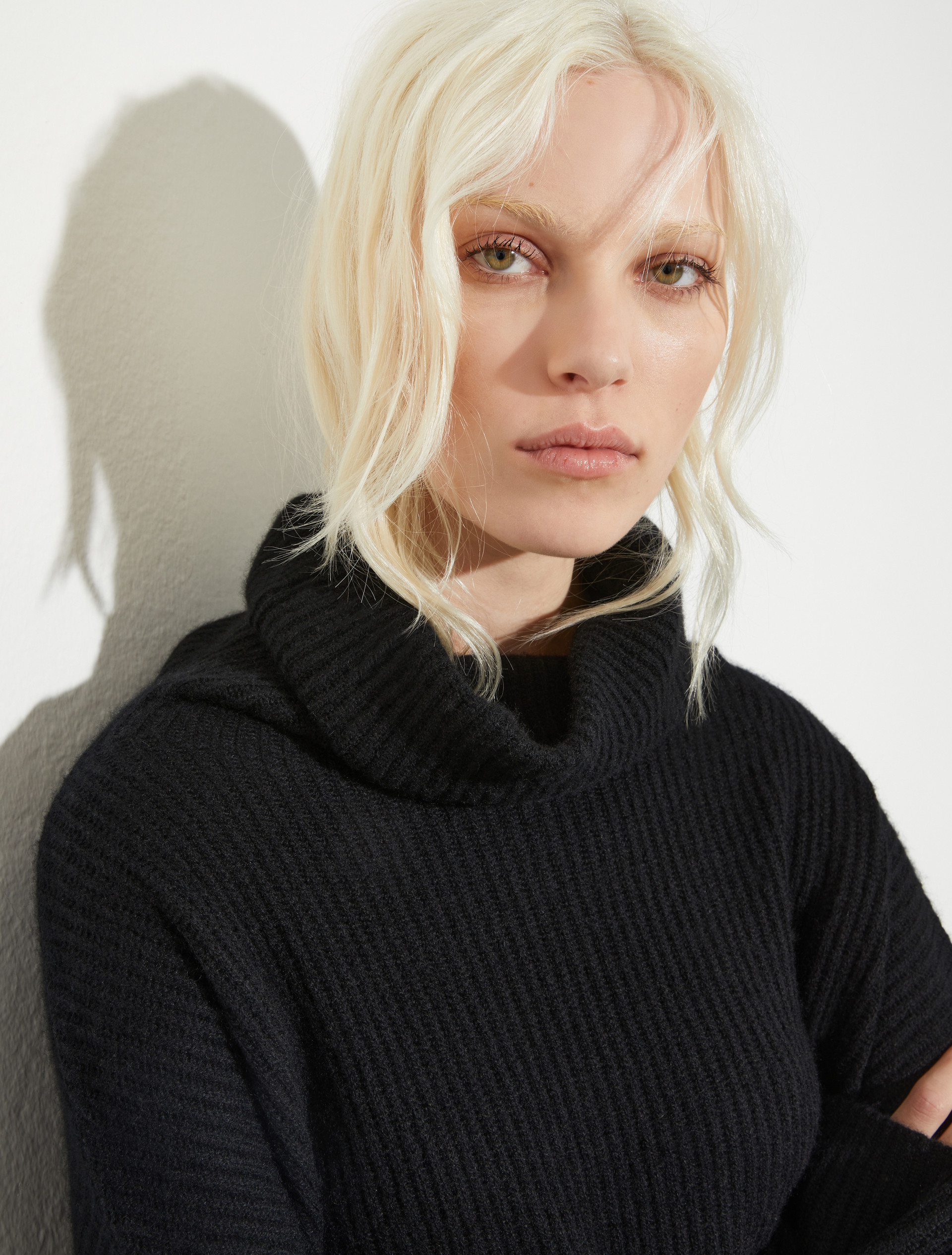 Pure cashmere polo neck - BLACK - MAX&Co. - 3